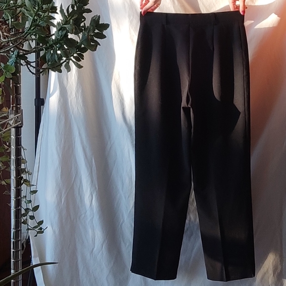Classic Black Straight Leg Trousers - Picture 2 of 2